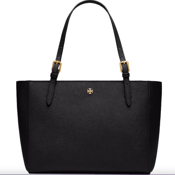 Tory Burch Handbags - Tory Burch Small York Buckle Black Leather Tote Bag Shoulder Purse